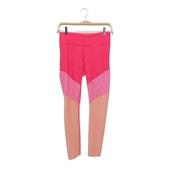 Outdoor Voices Pink Tri-Color 7/8 Spring Athletic Yoga Run Leggings Size: Small - Picture 8 of 11